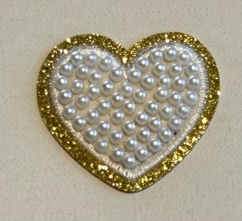 Pearl Heart hat patch