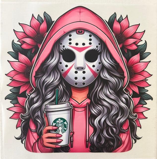Masked girl - Starbucks