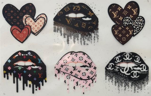 LV Collage, lips in middle