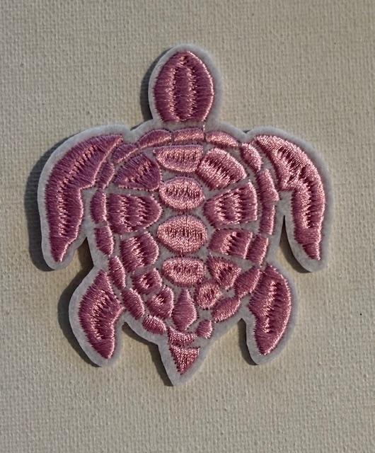 Pink Turtle hat patch