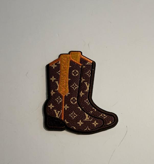 LV boots-leather hat patch