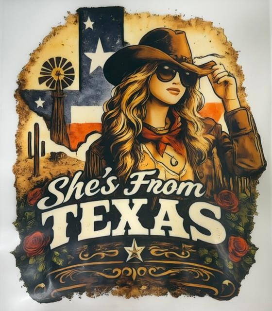 She's from Texas - cowgirl