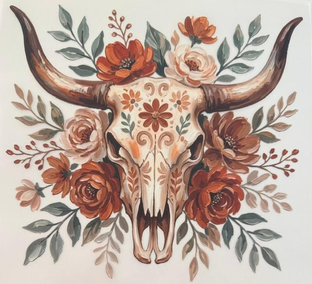skull - pastel colors