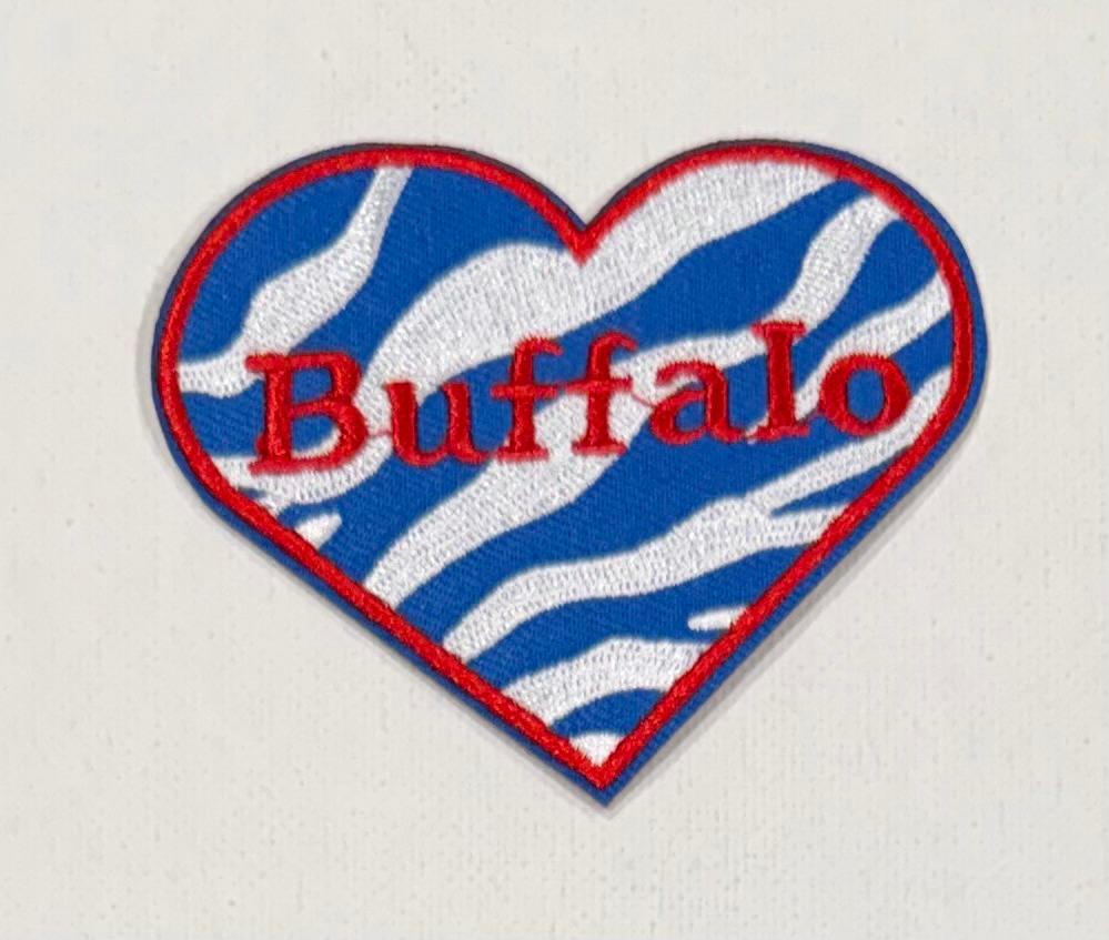Bills heart hat patch