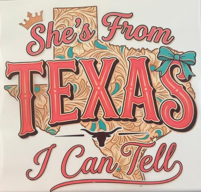 She's from Texas , I can Tell (leather like Tx shape)
