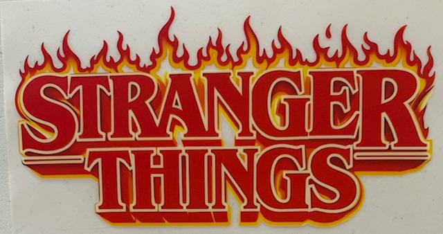 Stranger Things (words) flames