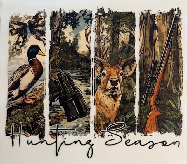 Hunting Season-duck-binoculars-deer-rifle
