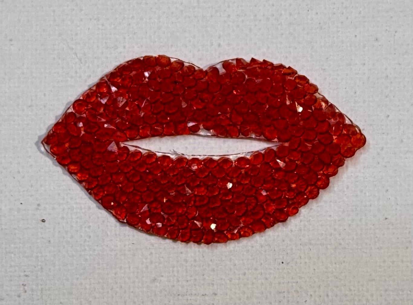 Bling Lips hat patch