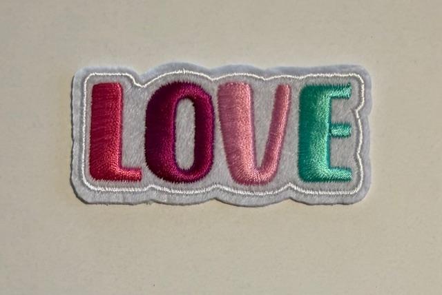 Love, different color letters