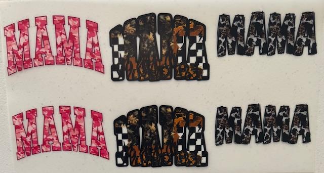 Mama - 6pc. pinl camo, camo checkered