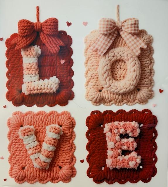 LOVE letters in squares