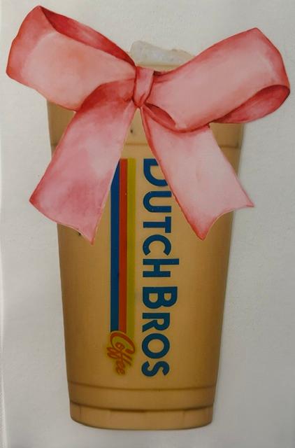 Dutch Bros. - pink bow