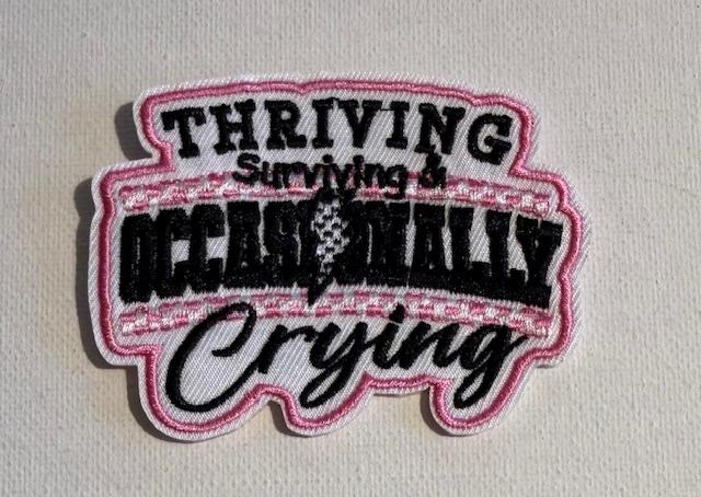 Thriving Surviving Occassionally Crying-hat patch