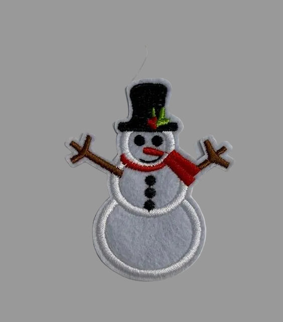 Snowman hat patch