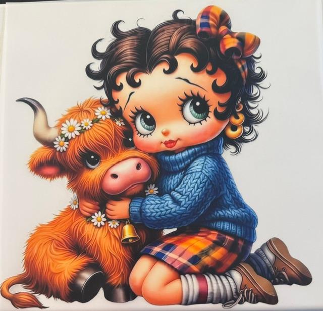 Betty Boop and Cow