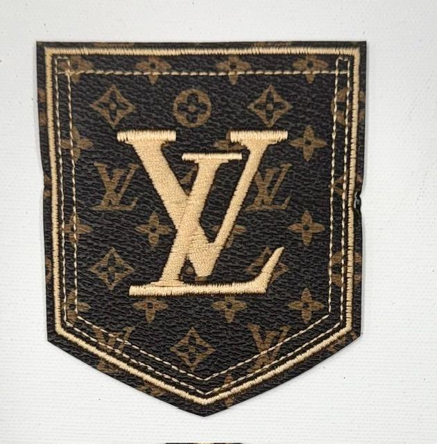 LV-leather pocket hat patch