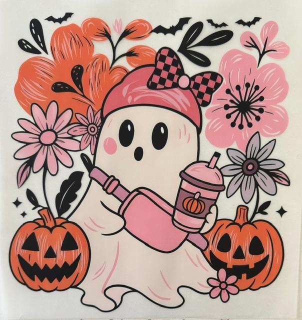 Ghost - wearing pink crossbody