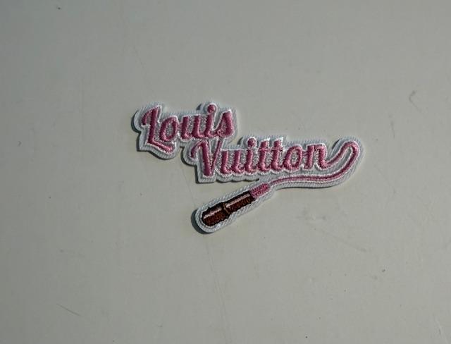 LV lipstick hat patch