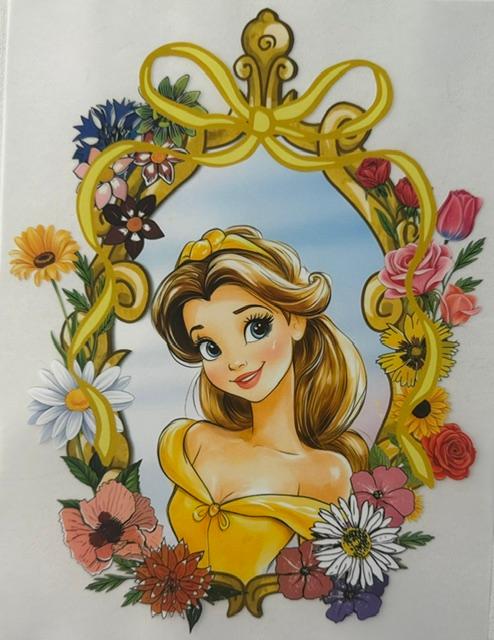 Belle - yellow bow - oval-flowers