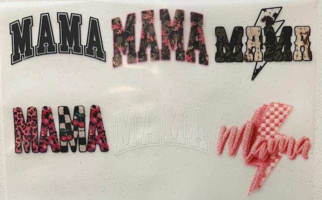 Mama - 6pc (white in middle)