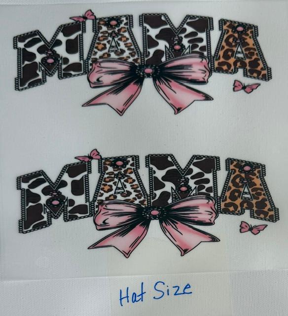 Mama - animal print- hat size