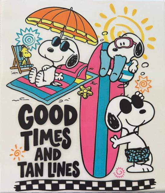 Snoopy-Good times and Tan Lines