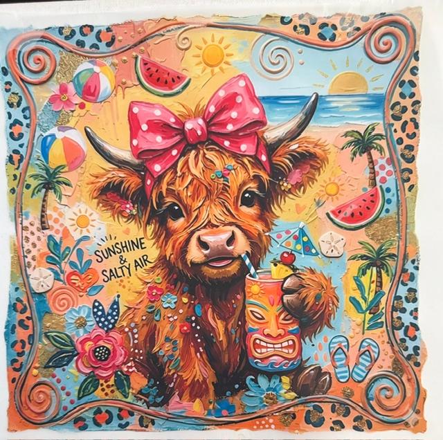 Cow - Beach theme