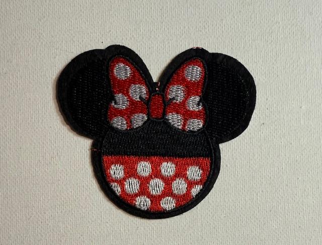 Minnie poka dot patch