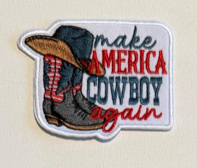 Make America Cowboy again hat patch