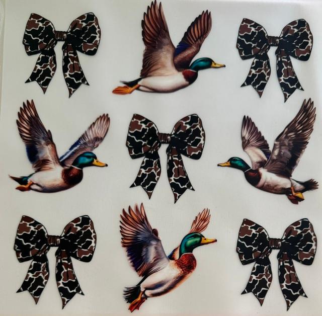 Camo bows and ducks-collage