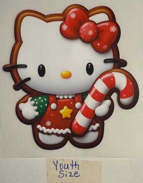 Hello Kitty w/ candy cane