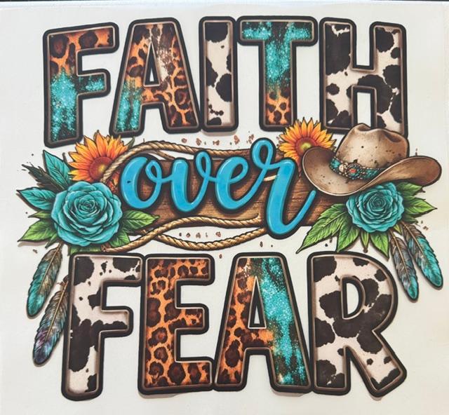 Faith over Fear - animal print