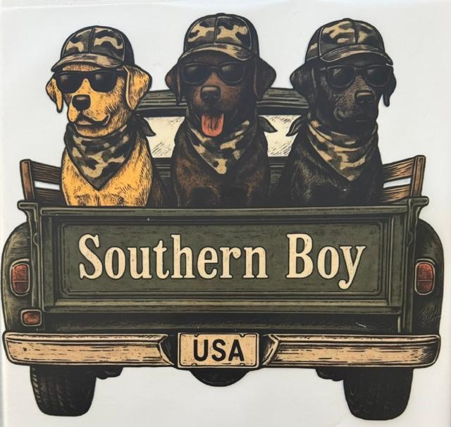 Southern Boy - dogs in truck