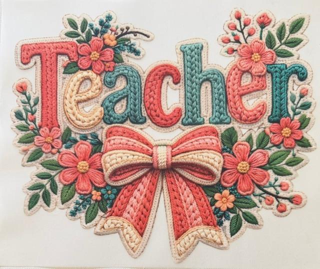 Teacher - yarn, bow