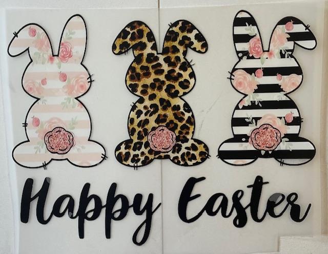 3 Happy Easter Bunnies