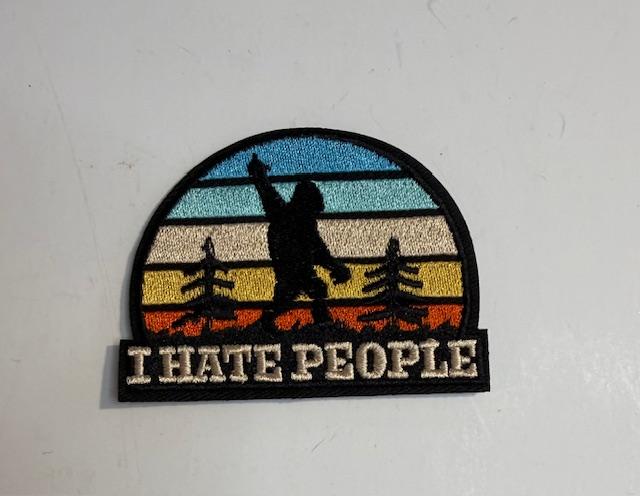 I hate people hat patch