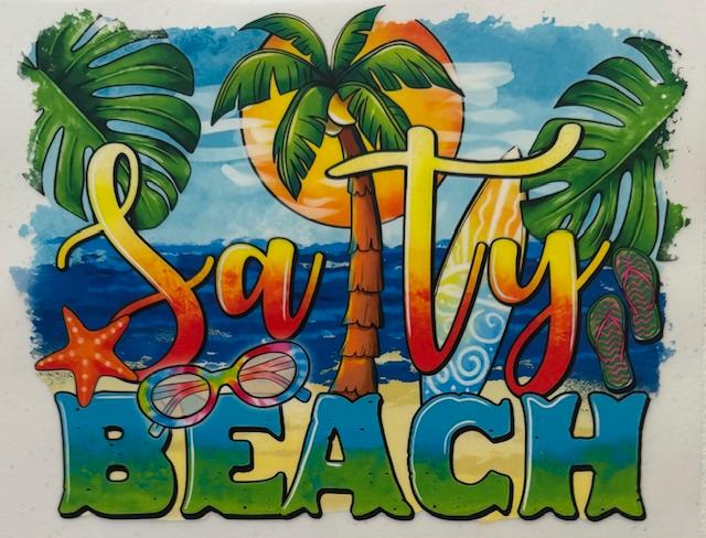 Salty Beach (L is palm tree)
