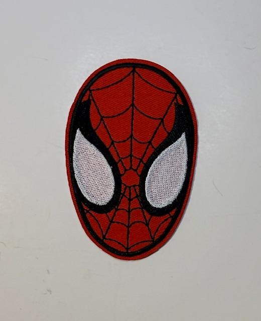 Spiderman face hat patch
