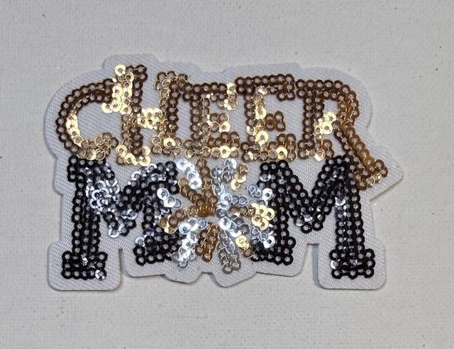 Gold Cheer Mom hat patch