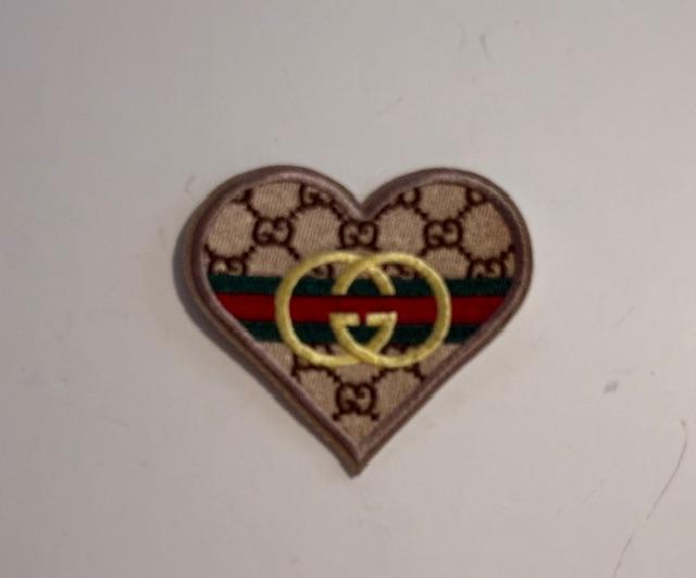 GG heart hat patch