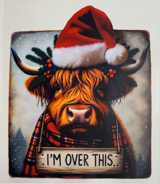 I'm over this-Christmas Cow