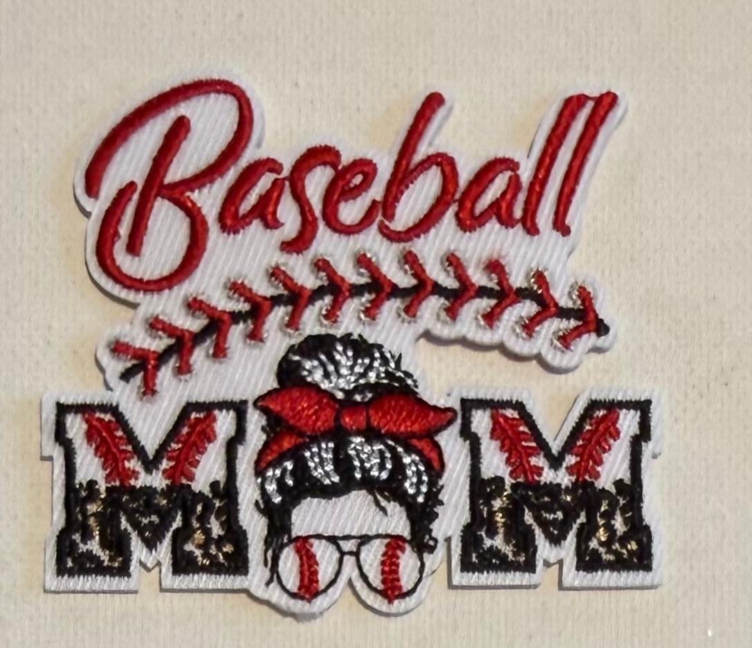 Baseball Mom hat patch
