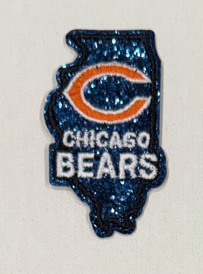 Chicago Bears bling hat patch
