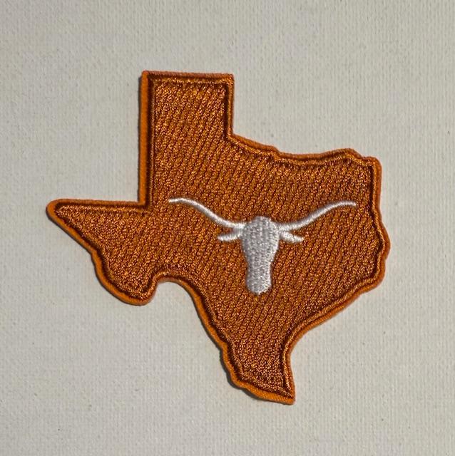 TX Longhorns patch, TX shape patch