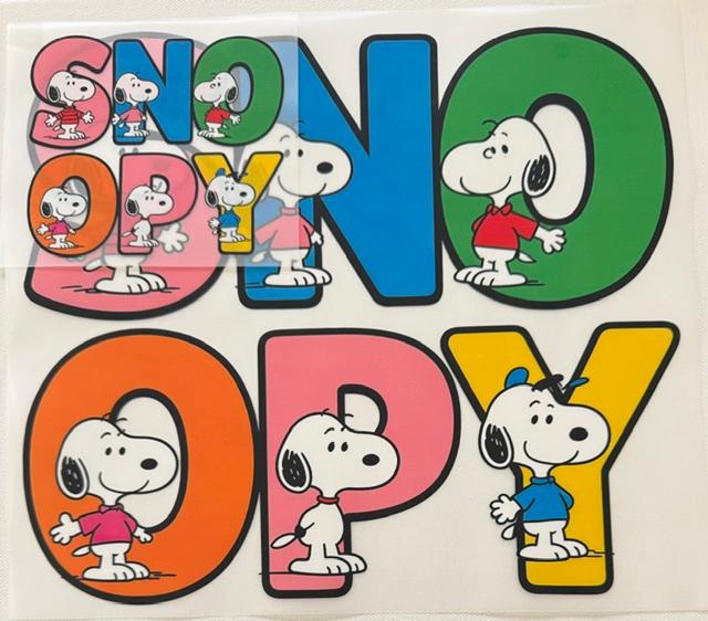 Snoopy-colorful letters-2pc set
