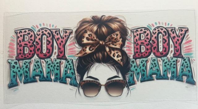 Boy Mama - cheetah bow, sunglasses