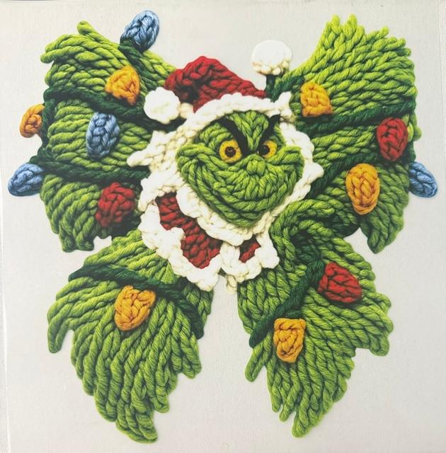Grinch - Christmas (front) Yarn
