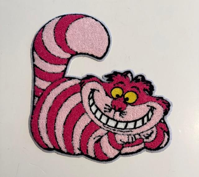 Pink stripped cat-big patch