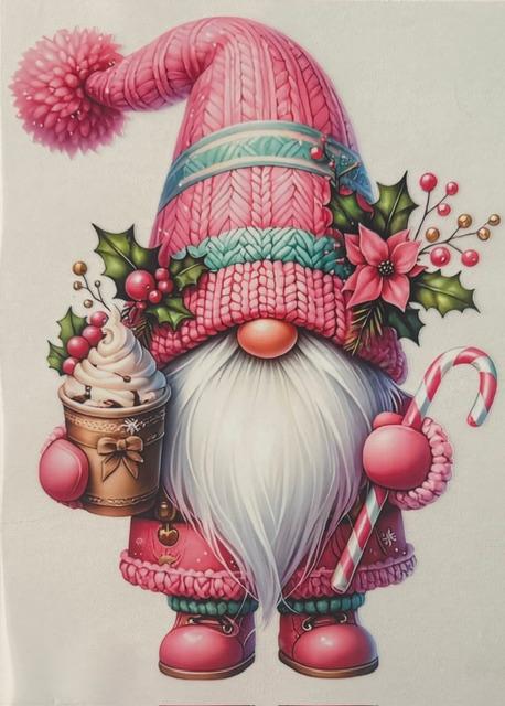 Gnome - pink christmas