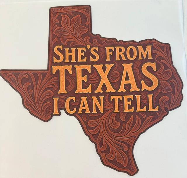 She's from Texas (leather look)